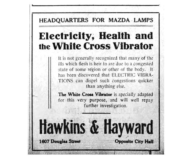 What Edwardian household is complete without an electric vibrator to soothe the many 'ills which the flesh is heir to'?